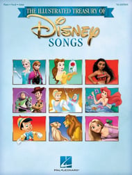 The Illustrated Treasury of Disney Songs piano sheet music cover